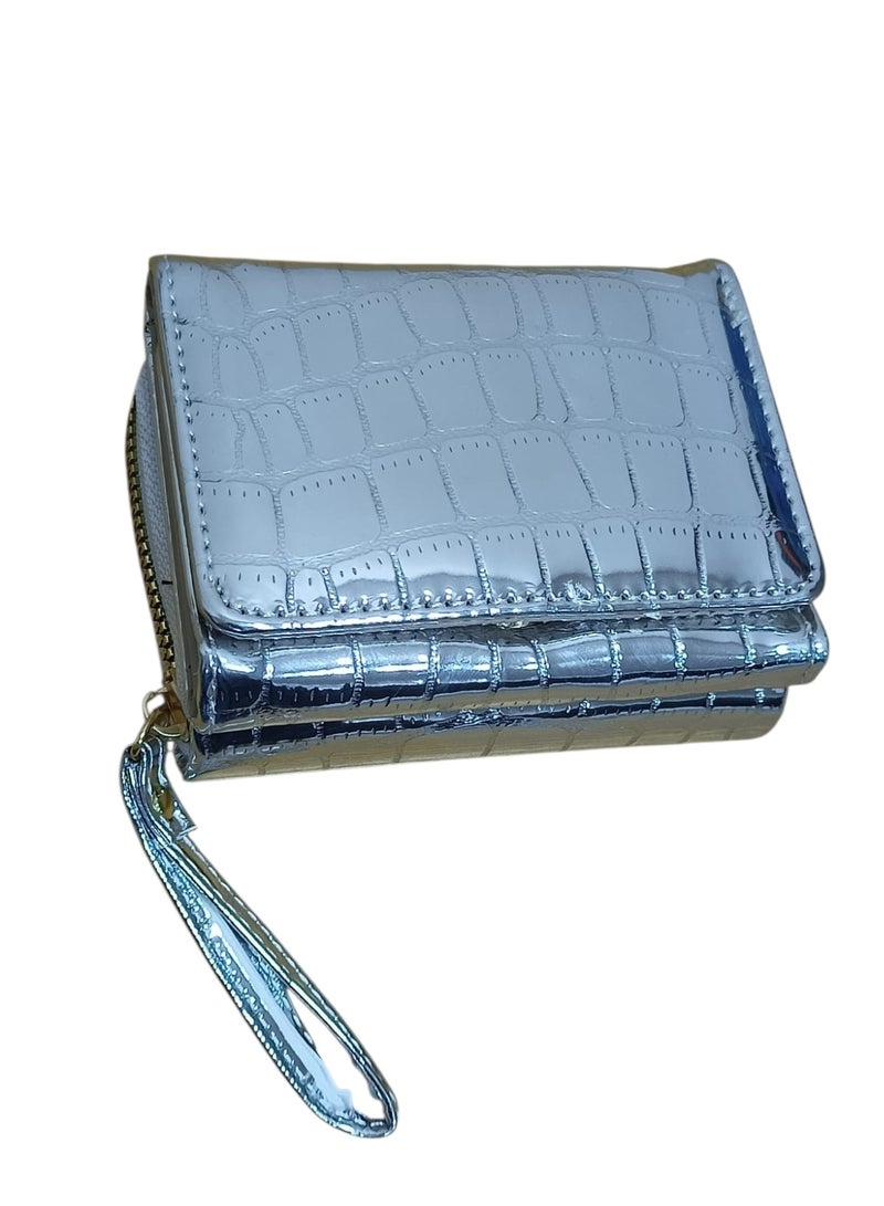 Women's Small Wallet with Zipper – Stylish Cash & Card Holder with Multiple Card Slots for Daily Use - Image 2