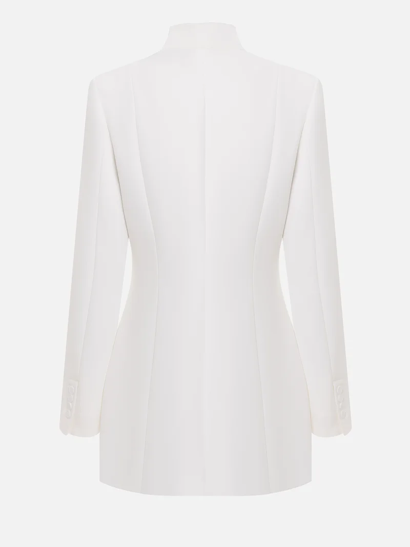 Lichi Mini blazer dress with an accent brooch