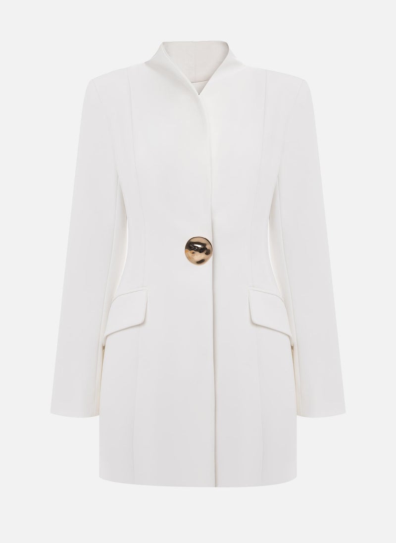 Lichi Mini blazer dress with an accent brooch - Image 2