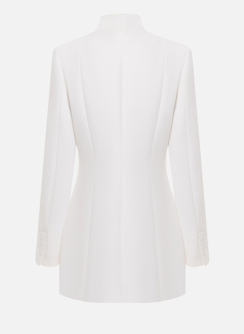 Lichi Mini blazer dress with an accent brooch - Image 3