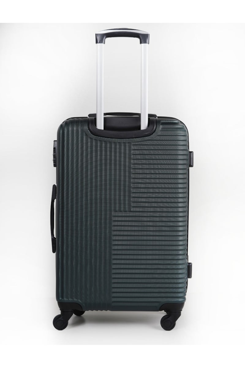 KTMC 3-Piece Luggage Set, ABS Material, Lightweight, 360° Rotated 4-Wheels, Tough Suitcase for Travel, Sizes 20/24/28 inches Blackish Green - Image 3