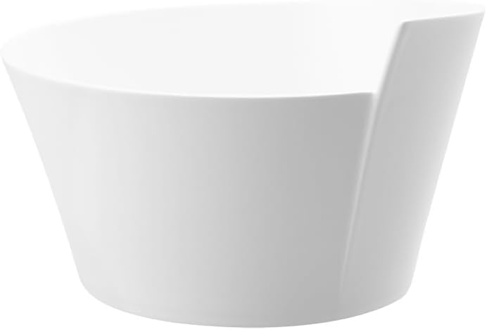 Villeroy & Boch Villeroy  Boch New Wave Medium Round Salad Bowl 1015 oz Premium Porcelain White  - Image 1