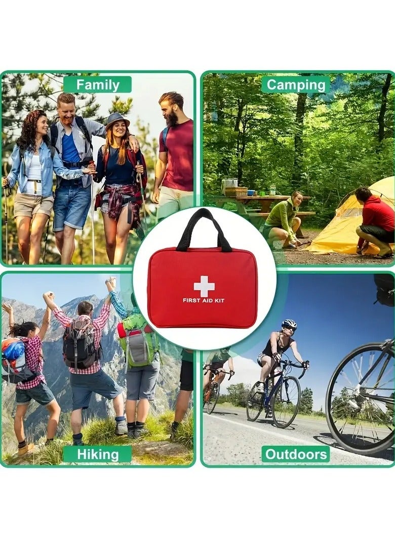 First Aid Portable Universal First Aid Kit - for Home/School/Outdoor Activities/Hiking/Car Travel and Camping - Quick Response First Aid Supplies -151 Pieces - Image 2