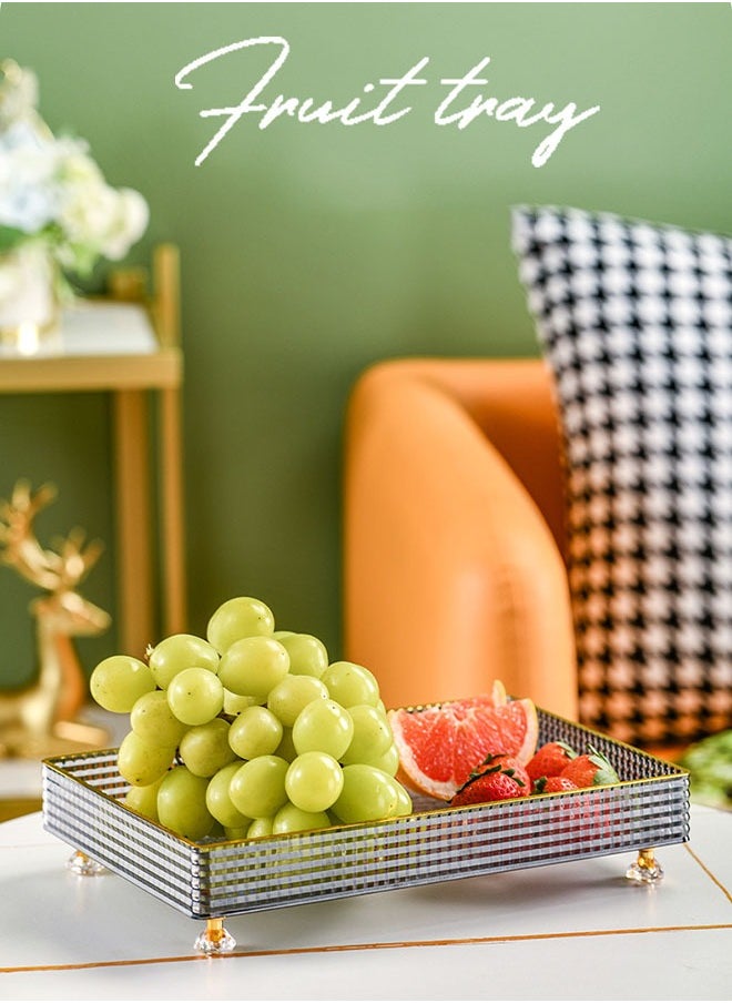 Generic 6pcs Snack Storage Box Multifunctional Party Snack Serving Tray Dried Fruit Plate Cosmetic Storage Boxes Desktop Organizer Food Small Box for Home(Grey)  - Image 5