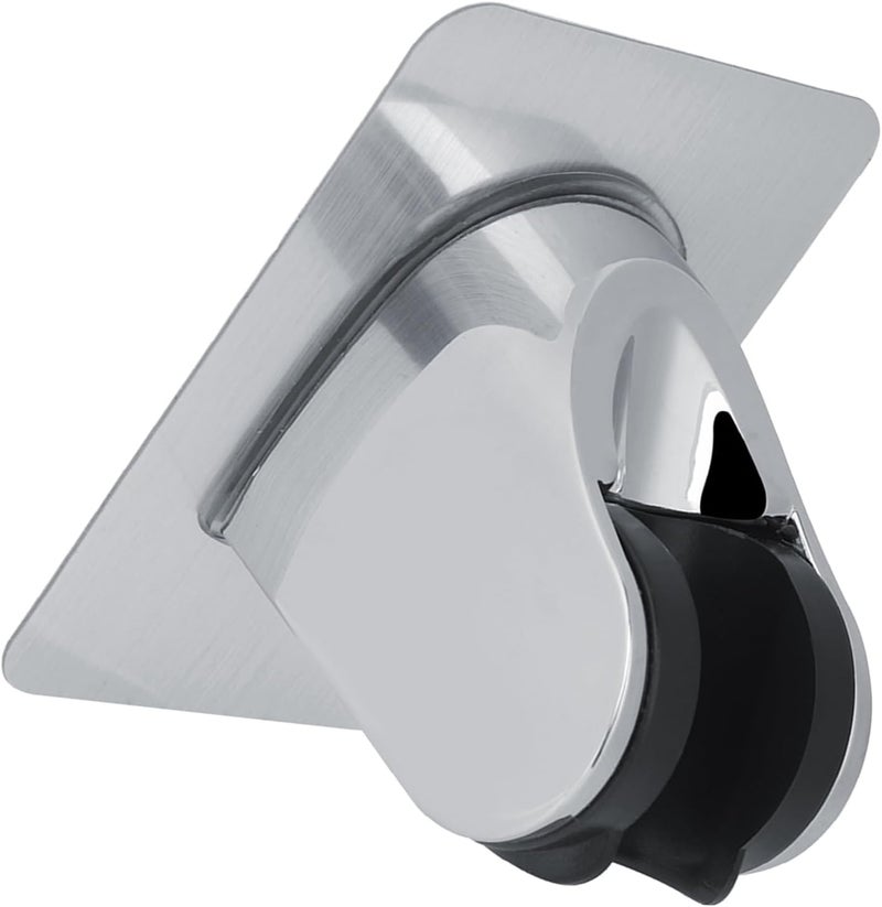 Sorandy Shower Head Holder, Adjustable Chrome Plated Self Adhesive Bracket, No Drilling Bracket with Strong Adhesive, Ideal for Hotel, Household & Bathroom Use - Image 2