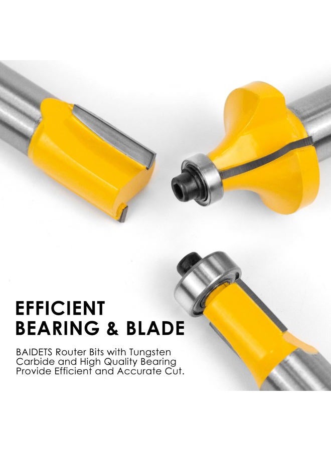BAIDETS Router Bits Set 1/2 Inch Shank - 35PCS 1/2" Router Bit for Professional and Beginners Carpenter Woodworking Projects - Image 4
