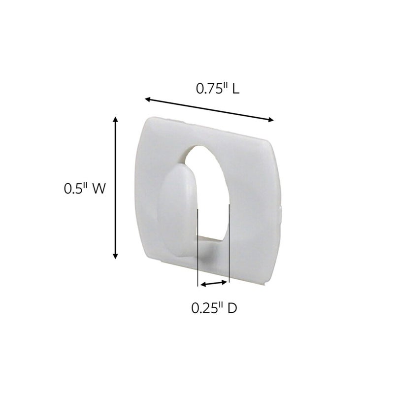 Command Decorating Clips, 40 Clips and 48 Strips, Damage-Free Hanging Light Clips with Adhesive Strips, No Tools Small Wall Clip for Hanging Lights and Cables - Image 2
