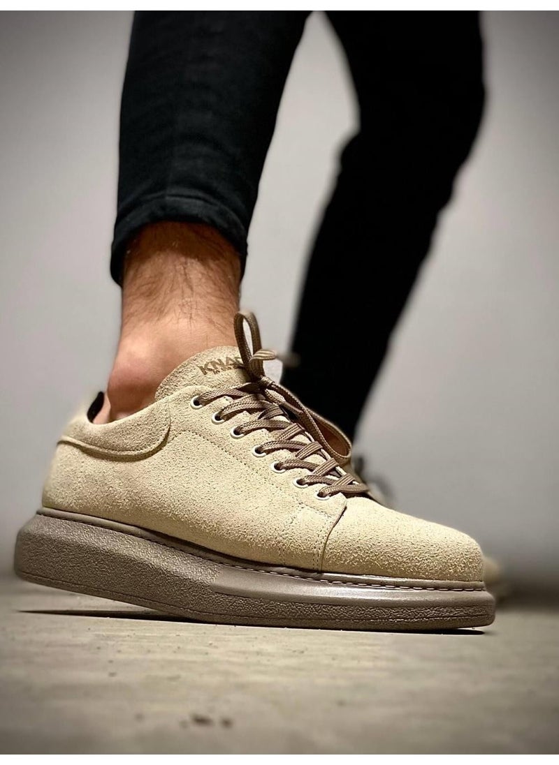 KnACK High Sole Casual Shoes 044 Mink Suede  - Image 1