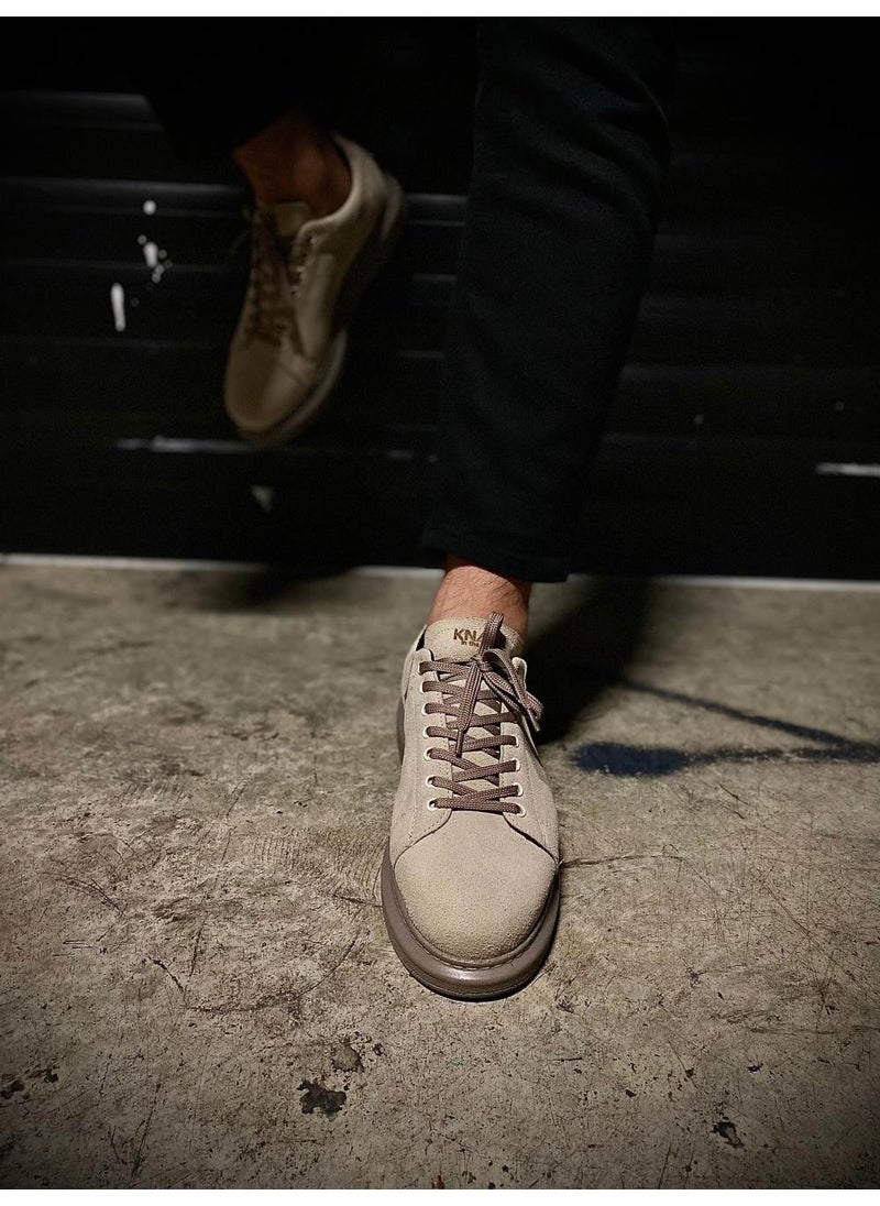 KnACK High Sole Casual Shoes 044 Mink Suede  - Image 3