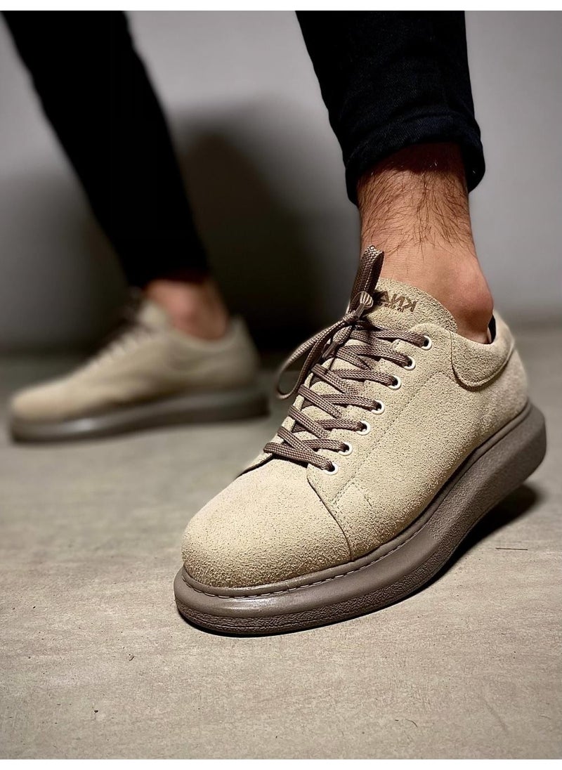 KnACK High Sole Casual Shoes 044 Mink Suede  - Image 4
