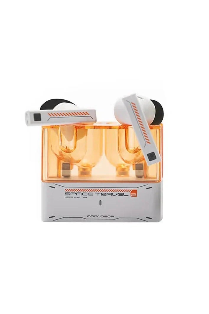 Moondrop Space Travel 2 HiFi Noise-Canceling TWS Wireless Earphone Bluetooth 6.0 ANC Low-Latency Game Mode SBC/AAC (White) - Image 1