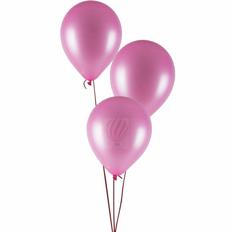 HK balloons Green Pink Yellow Pack of 50 Birthday Rubber Balloons for Decoration - Image 2