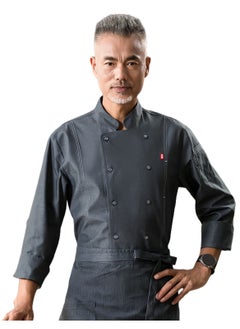 SKT Shiketro High Quality Chef Workwear Long Sleeve Kitchen Restaurant Hotel Work Clothes for Men and Women in Autumn and Winter  - Image 1