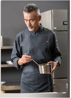 SKT Shiketro High Quality Chef Workwear Long Sleeve Kitchen Restaurant Hotel Work Clothes for Men and Women in Autumn and Winter  - Image 2