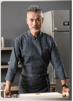 SKT Shiketro High Quality Chef Workwear Long Sleeve Kitchen Restaurant Hotel Work Clothes for Men and Women in Autumn and Winter  - Image 3