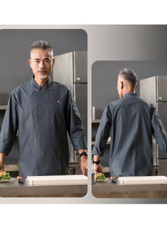 SKT Shiketro High Quality Chef Workwear Long Sleeve Kitchen Restaurant Hotel Work Clothes for Men and Women in Autumn and Winter  - Image 4