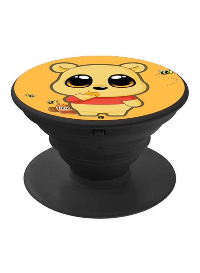 RKN Printed Pop Socket Phone Holder Yellow/Red/Black - Image 1