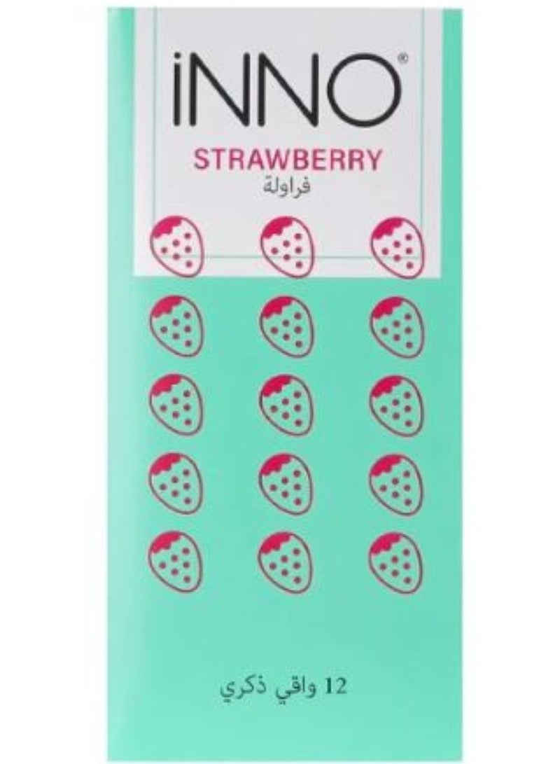 INNO Inno Strawberry Condoms 12 Pieces 