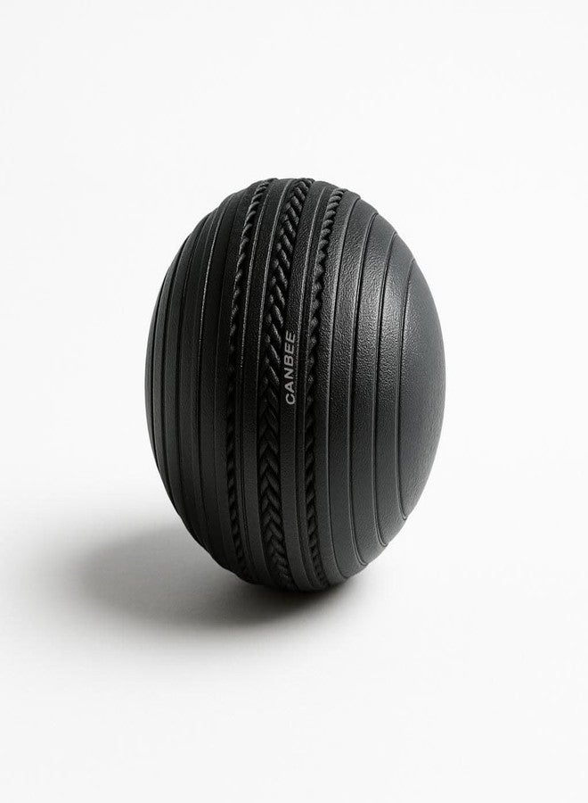 Canbee كرات كريكيت مطاطية من CneBee Gully، متعددة الألوان وكرة تدريب سوداء T-20، كرة هولو ستامبر للكريكيت الداخلي والخارجي، كرة الشارع والشاطئ (مجموعة سوداء من 2) - Image 4