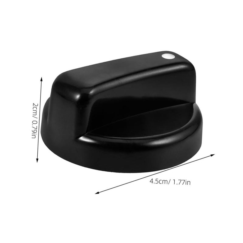 Gas Stove Knobs Replacement Set Of 2 Black Plastic Control Knobs For Kitchen Cooktop - Image 3
