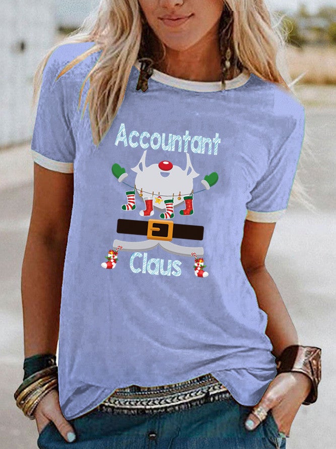 wish independent station animal flower pattern printed short-sleeved T-shirt for women - Image 3