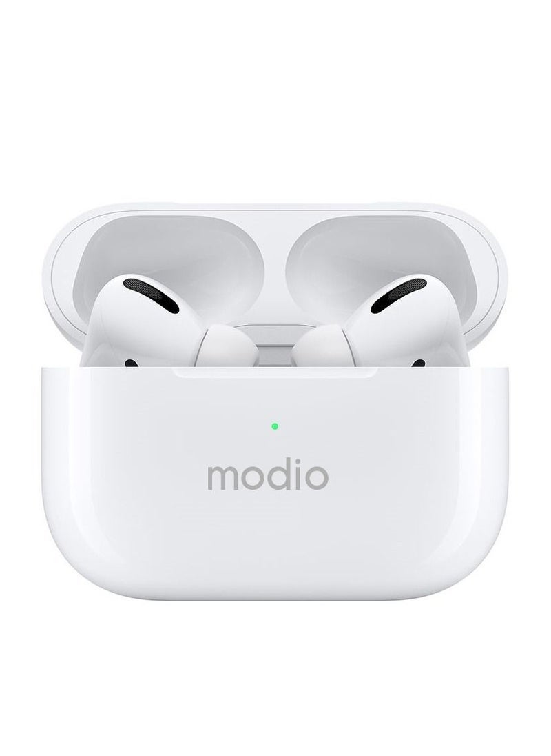 Modio ME8 True Wireless Stereo Earphones | Bluetooth 5.3 Headset with Deep Bass & Noise Isolation | Touch Control, Auto Pairing, Long Battery Life | Compatible with Android, iOS, Tablets | Compact Charging Case Included | Lightweight & Ergonomic Fit - Image 5