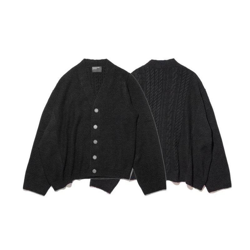 Erd Melancholic Wealthy Second-Generation Twisted Pattern Old Money Style Irregular Distressed Unisex Knit Sweater Cardigan Jacket - Image 5
