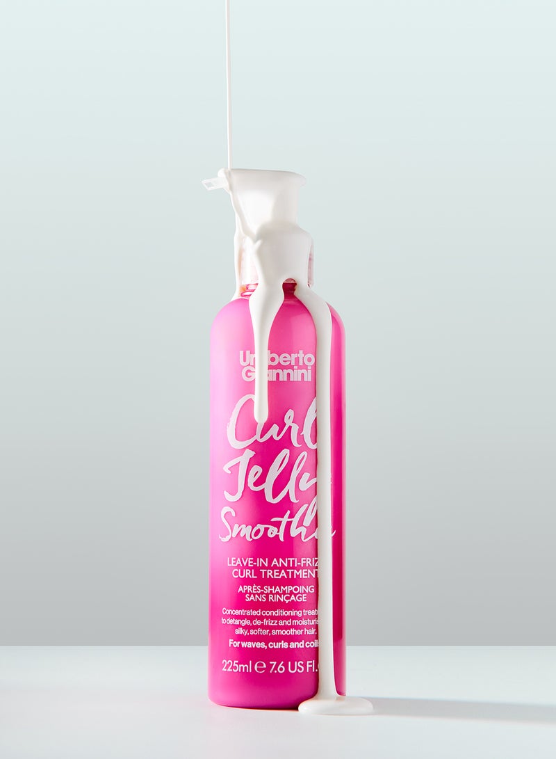 Umberto Giannini جيل هيدراتينغ كيرل سموذي - كريم مغذي ينعّم ويرطب التجاعيد، يقلل من التجاعيد ويترك الشعر ناعماً ومليئاً بالحيوية (225 مل) - Image 3