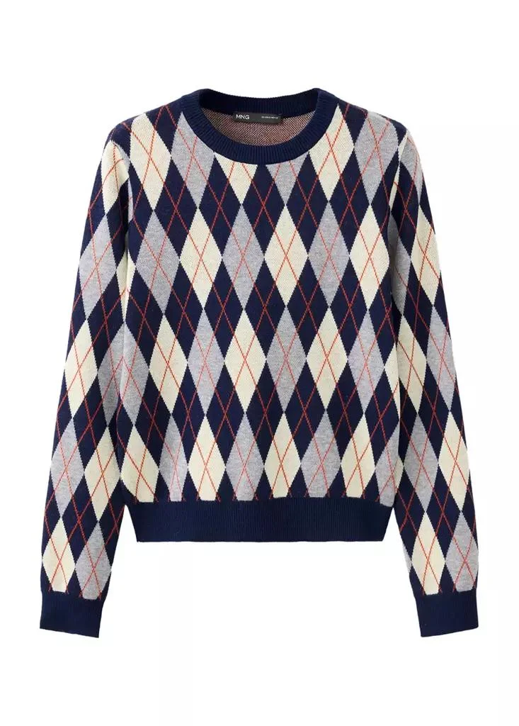 Mango Fine-Knit Crew-Neck Sweater