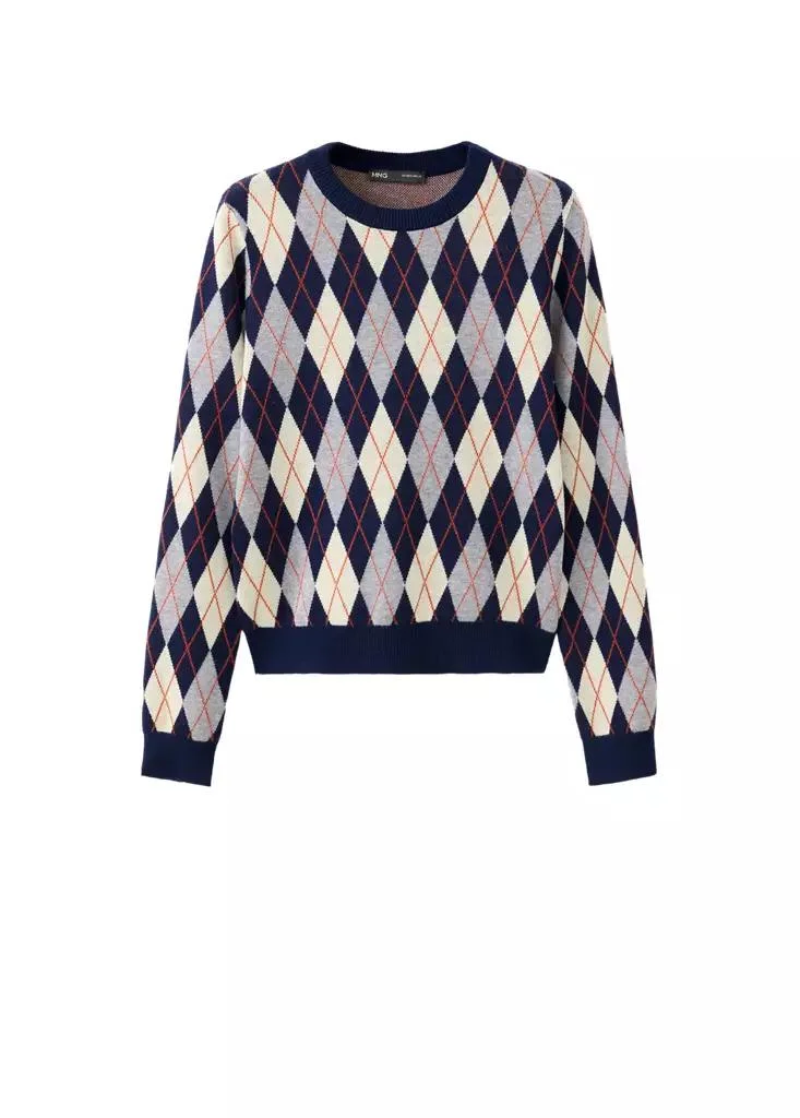 Mango Fine-Knit Crew-Neck Sweater