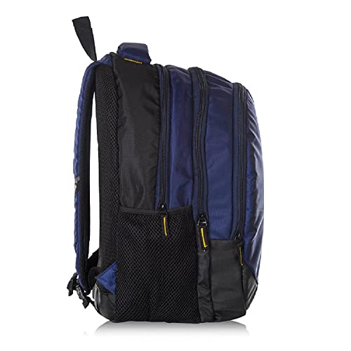Half Moon 30L Waterproof 15.6 Inch 3 Compartment Laptop Backpack For Men's Women's Boys & Girls (Navy Blue), Medium - Image 3
