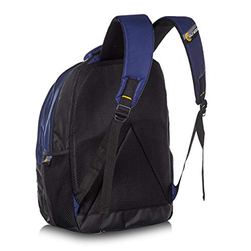 Half Moon 30L Waterproof 15.6 Inch 3 Compartment Laptop Backpack For Men's Women's Boys & Girls (Navy Blue), Medium - Image 4