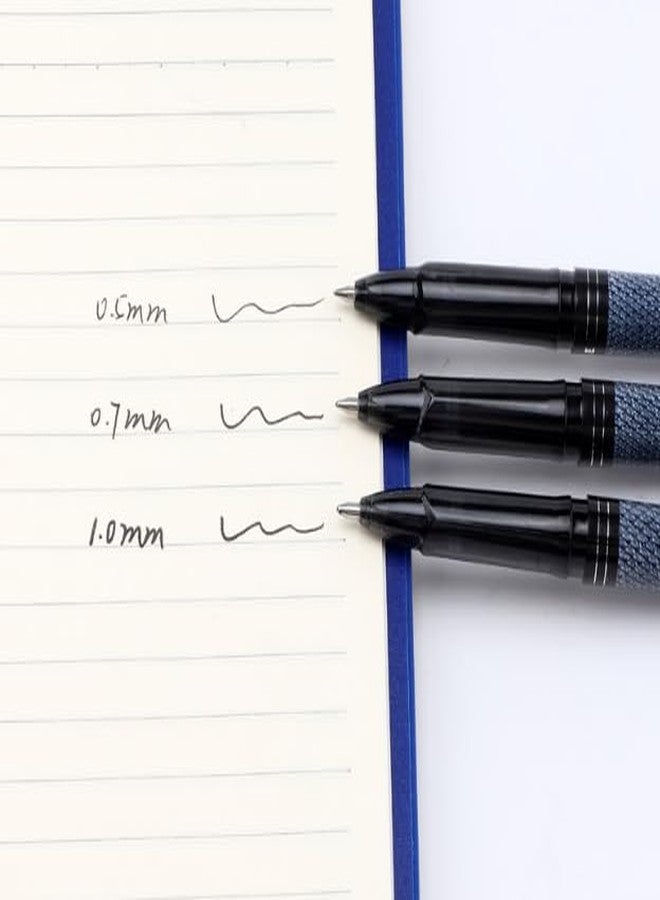 BaoKe Gel Ink Pens Rollerball Pens，Signature Pens 0.5，0.7,1.0mm， Medium Line, Box of 12 Pack PC2528(black) (1.0) - Image 5