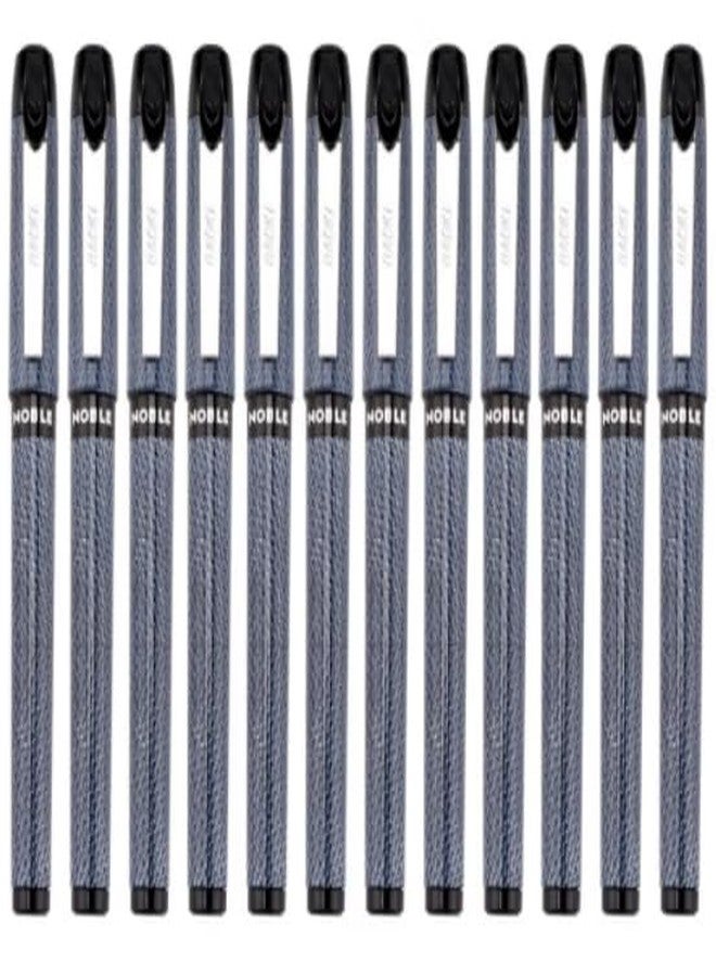 BaoKe Gel Ink Pens Rollerball Pens，Signature Pens 0.5，0.7,1.0mm， Medium Line, Box of 12 Pack PC2528(black) (1.0) - Image 1