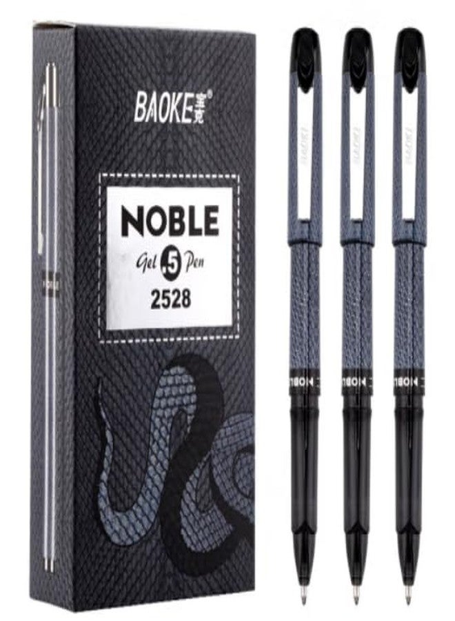 BaoKe Gel Ink Pens Rollerball Pens，Signature Pens 0.5，0.7,1.0mm， Medium Line, Box of 12 Pack PC2528(black) (1.0) - Image 2