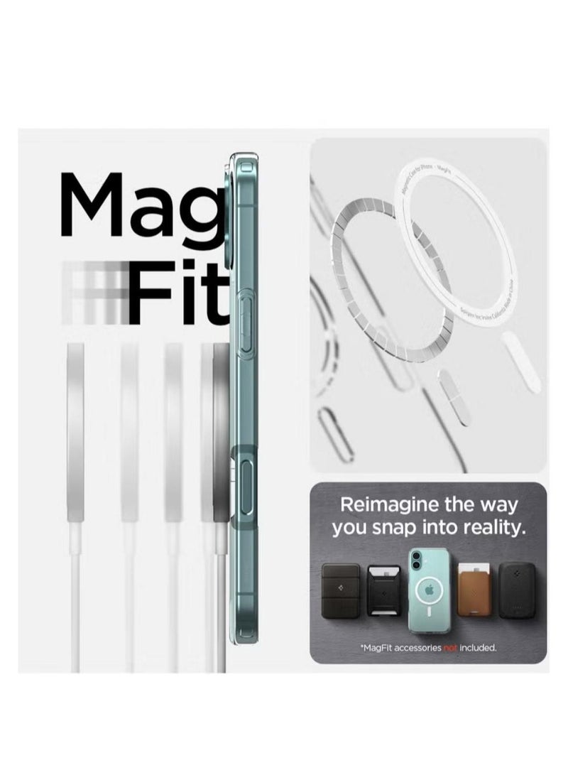 Spigen Liquid Crystal MagFit for iPhone 16 PLUS Case Cover with MagSafe (2024) - Crystal Clear - Image 3