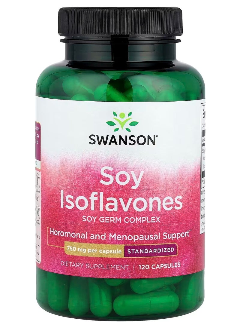سوانسون، أيزوفلافون الصويا، 750 ملغ، 120 كبسولة