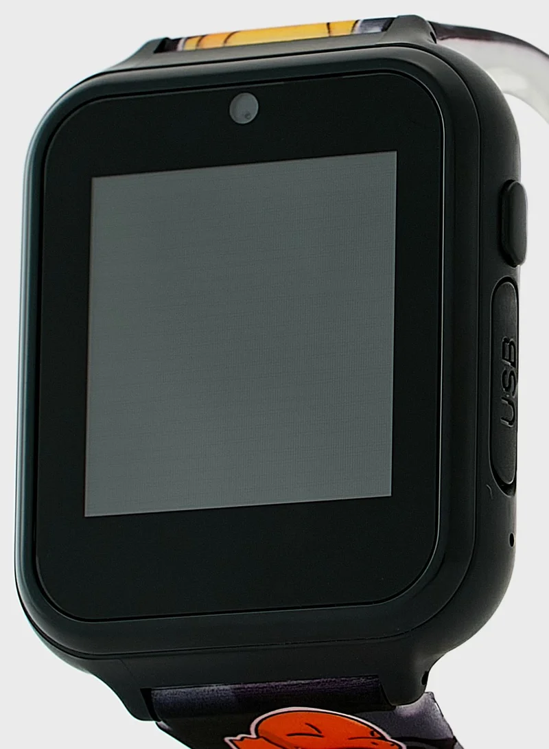 Pokemon Pokemon Boys Smart Watch Black Silicone Strap, POK4231ARG