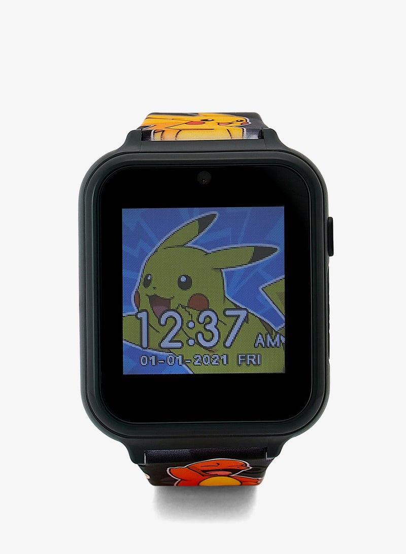 Pokemon Boys Smart Watch Black Silicone Strap, POK4231ARG - Image 1