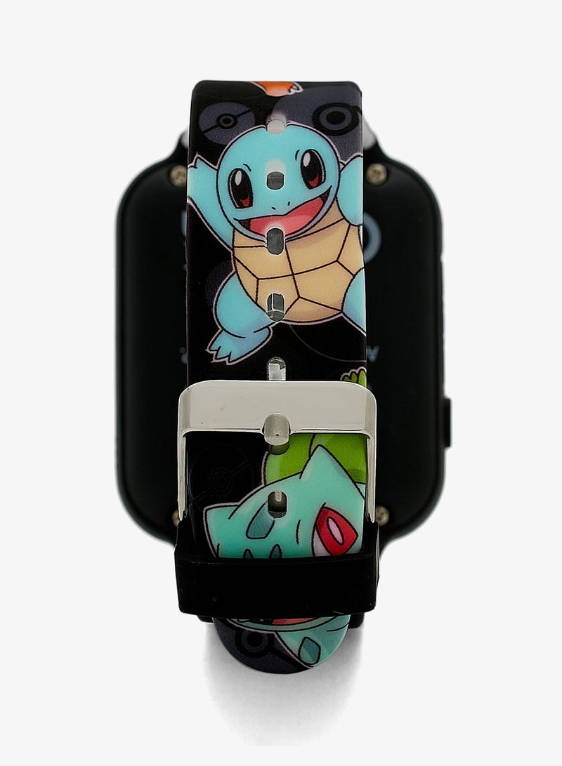 Pokemon Boys Smart Watch Black Silicone Strap, POK4231ARG - Image 4