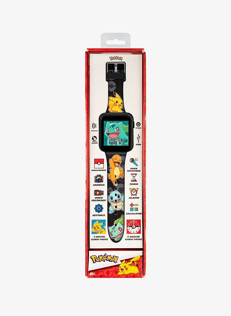 Pokemon Boys Smart Watch Black Silicone Strap, POK4231ARG - Image 5