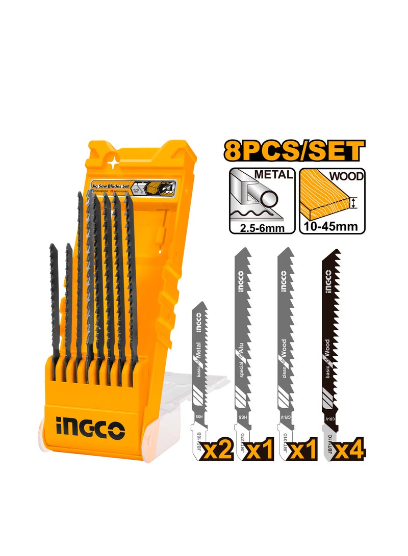 إنجكو مجموعة شفرات منشار أركت 8 قطع من INGCO - AKD8088 - Image 3