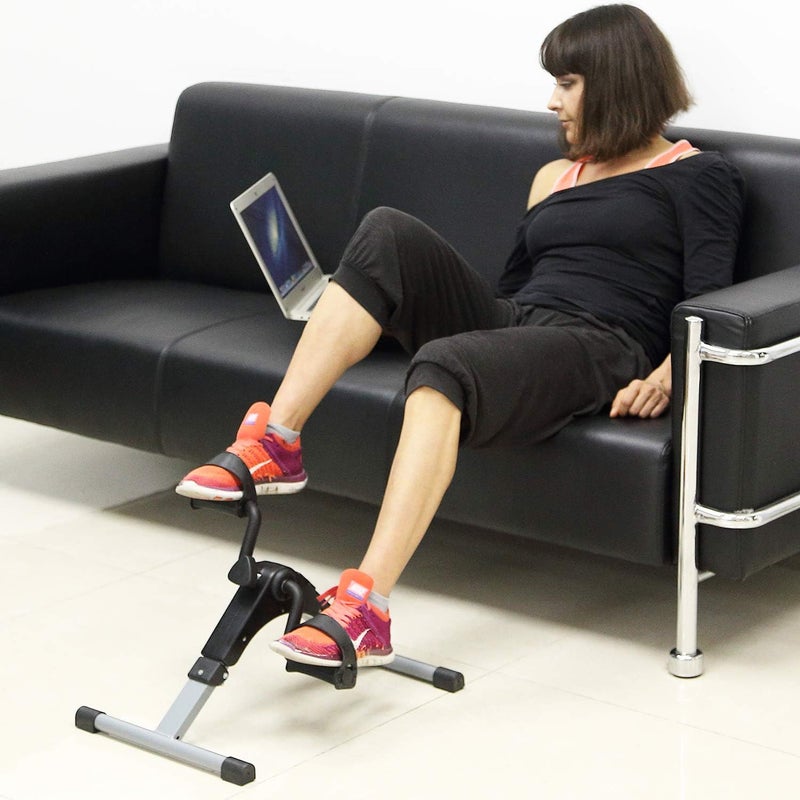 AGM Folding Pedal Exerciser, Mini Exercise Bike Under Desk Bike Foot Pedal Exerciser - Image 3