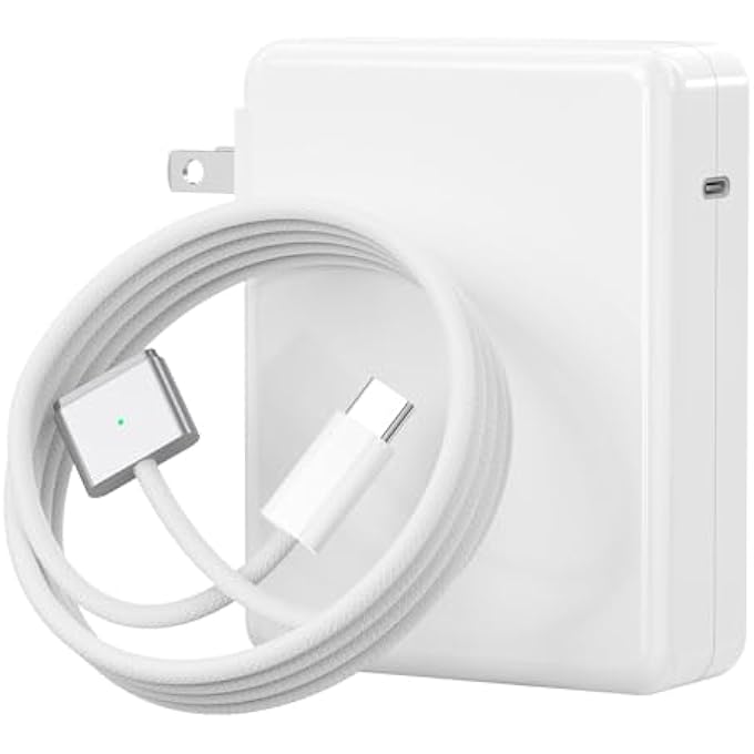rayihni 140W CHARGER FOR MACBOOK PRO 16 14 INCH MAC AIR 15 13 INCH 2025 2024 2023 2022 2021 M1-M4 CHARGER USB TYPE-C FAST LAPTOP CHARGER POWER ADAPTER 6.6FT TYPE C TO MAGNETIC 3 CABLE LEDÃ€ORIGINAL QUALITYÃ€‘ - Image 1
