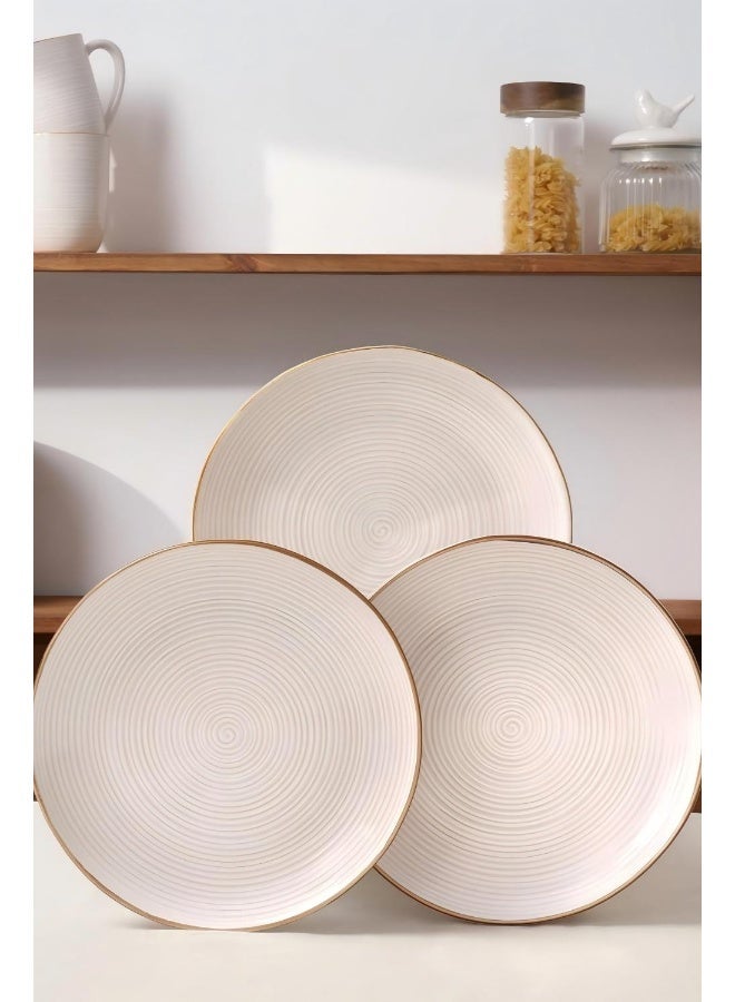 Famiware Tempus Series 12 Pieces Dinnerware Set, Antique White - Image 4