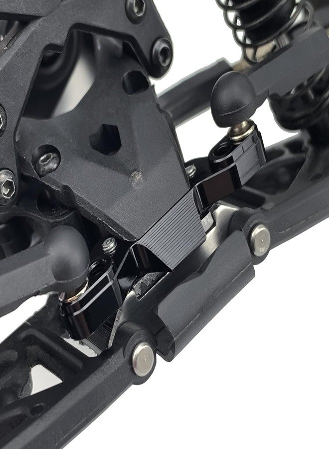 JGGZONE RC Car CNC Machined Aluminum Front Camber Block Front Upper Arm Tie Rod Mount Black Compatible with 1/16 Losi Mini-B 1/18 Mini-T RC Car Buggy Upgrades Parts Accessories - Image 5