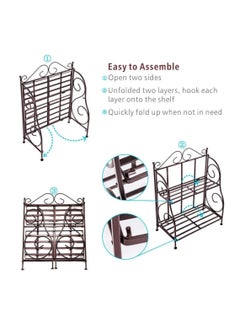 Wooden Twist Kitchen Spice Rack Shelf Organizer ( 2 Tier )  - Image 3