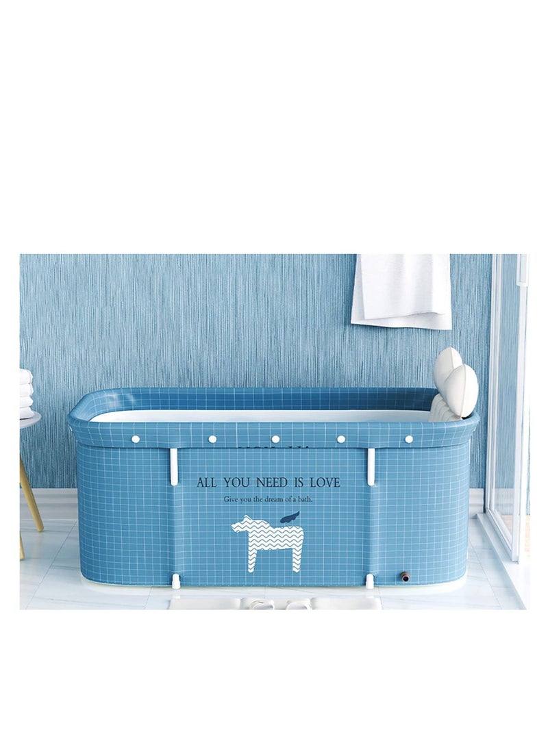 NLUNLB The Portable Bathtub Is Folded And Thickened To Keep The Temperature It Is Independent For Adults The Spa Hot Water In The Family Bathroom Is Easy To Install 120 * 55 * 50CM - Image 2