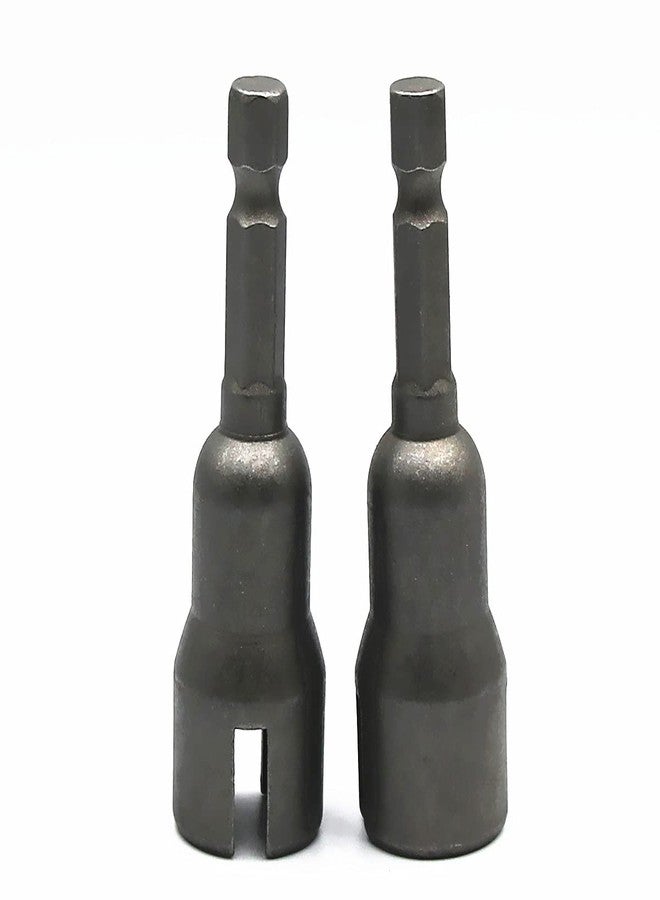 BANFEI 2PCS Power Wing Nut Driver Slot Wing Nut Drill Bit Socket Wrenches Tool 1/4 Inch Hex Shank for Panel Nuts Screws Eye Q-Hanger C Hook Bolt - Image 3