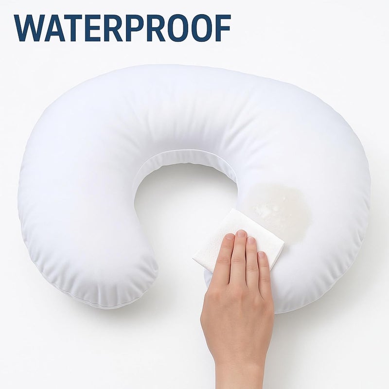 Winmany Baby Waterproof Nursing Pillow Cover Newborn Breastfeeding Pillowcase Soft Replaceable Slipcover for Boys and Girls - Image 5